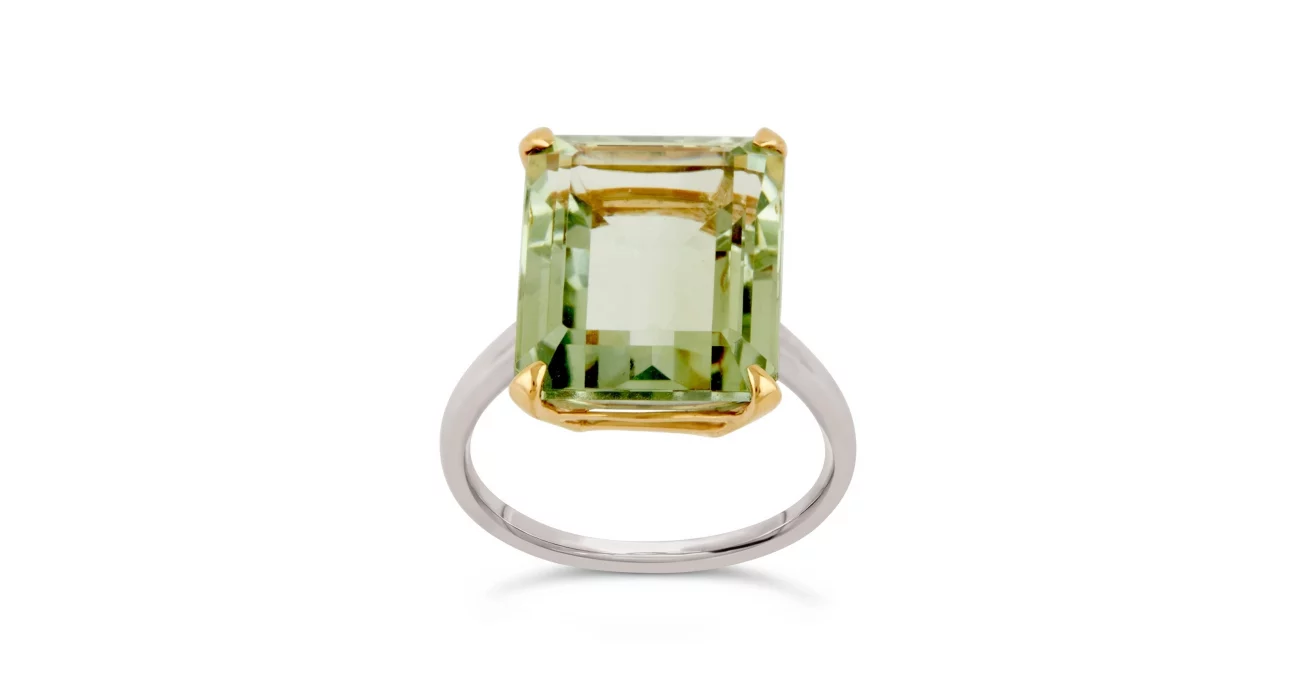 Green Amethyst Ring