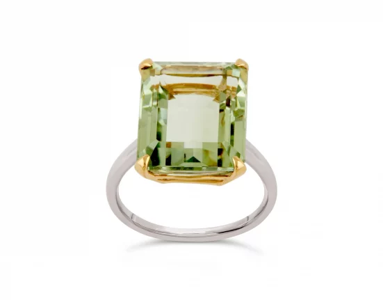 Green Amethyst Ring