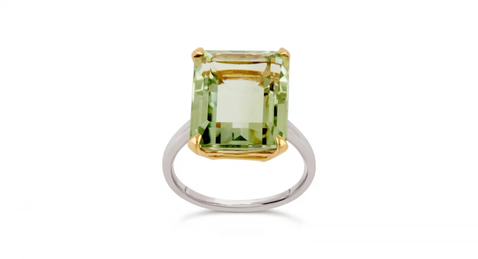 Green Amethyst Ring